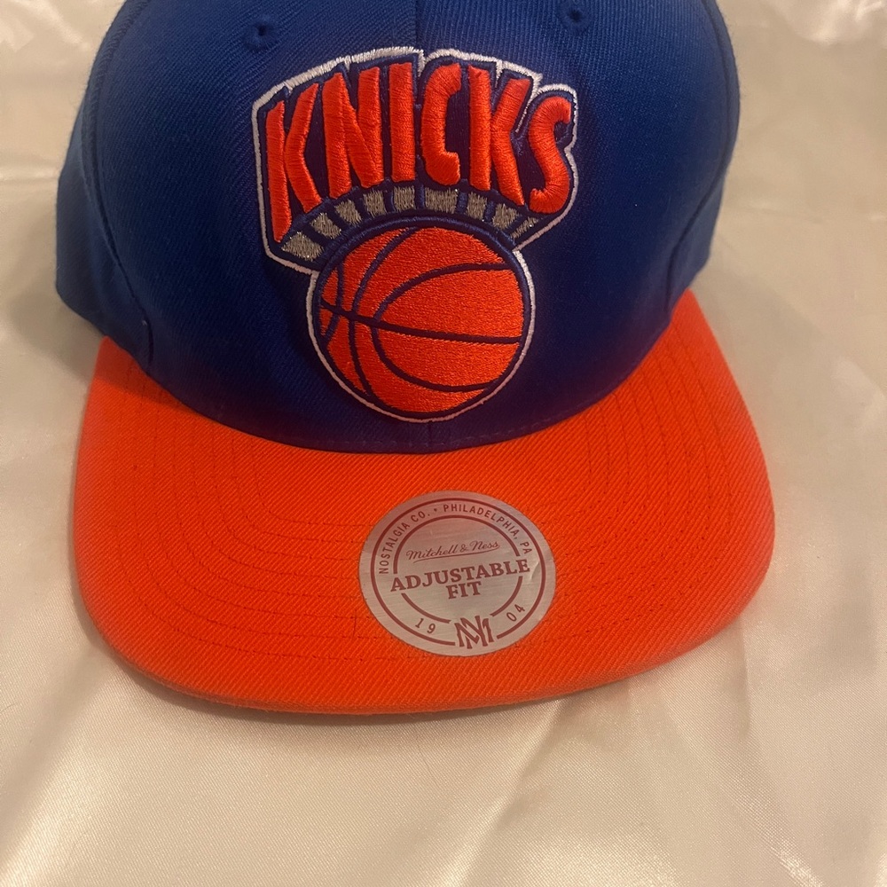 New York Knicks Mitchell & Ness Kids Blue and Orange Basketball Cap